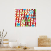 Poster Bonbons et sucreries (Cuisine)