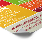 Poster Bonbons Jelly Bean, Fournitures de confiserie Adve (Coin)