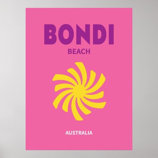 Poster Bondi Beach Australie (Devant)
