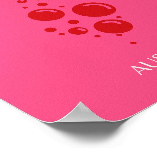 Poster Bondi Beach, Rose (Coin)