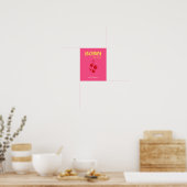 Poster Bondi Beach, Rose (Cuisine)