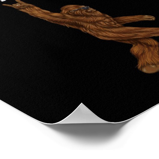 Poster Bones des signes de paix Halloween Squelette Doigt (Coin)