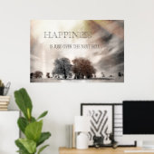 Poster Bonheur (Bureau à domicile)