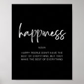 Poster Bonheur (Devant)