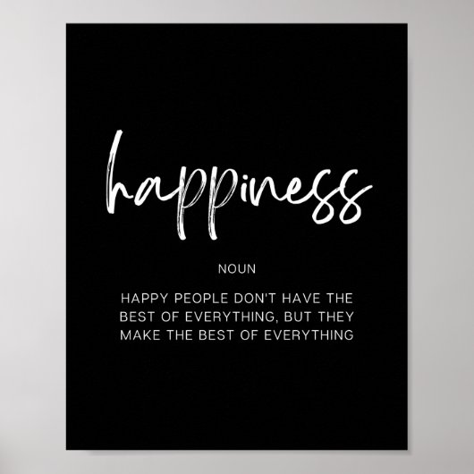 Poster Bonheur (Devant)