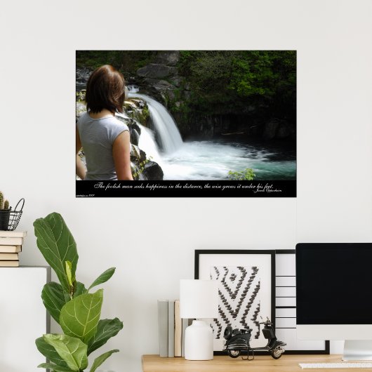 Poster Bonheur (Bureau à domicile)