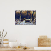 Poster Bonheur - Garçons Sauvages Dans La Neige (Cuisine)