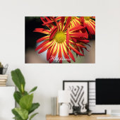 Poster Bonheur motivationnel (Bureau à domicile)