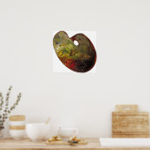 Poster Bonheur - Palette de l'artiste (Cuisine)