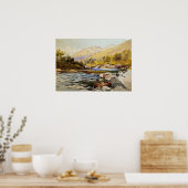 Poster Bonheur - Paysage fluvial (Cuisine)
