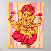Poster Bonheur Prospérité Hindou Dieu Ganesh Lord Ganesha (Devant)