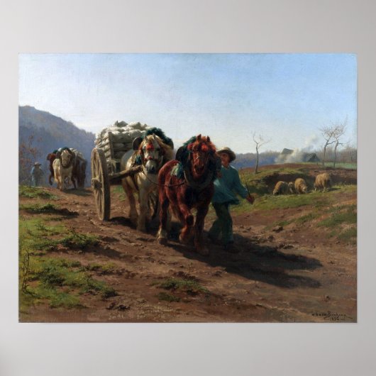 Poster Bonheur - Retour des champs (Devant)