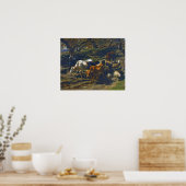 Poster Bonheur - Un Berger Avec Son Horloge (Cuisine)