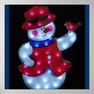 Poster Bonhomme de neige