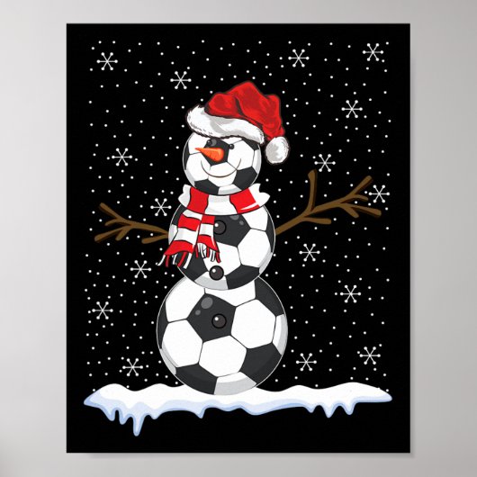Poster Bonhomme de neige de style pull moche Noël Byll (Devant)
