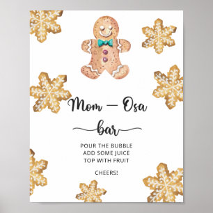 Poster Bonhomme en pain d'épice \ Bar Mom-osa