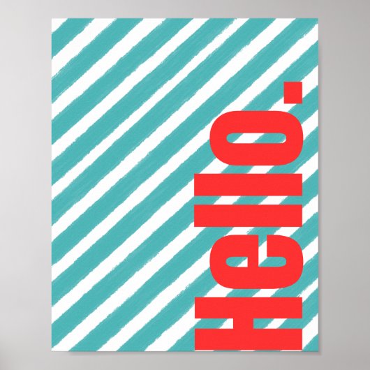 Poster Bonjour (Devant)