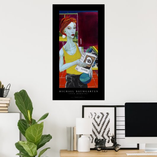 Poster Bonjour (Bureau à domicile)