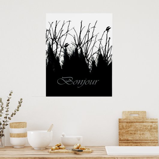 Poster Bonjour (Cuisine)