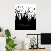 Poster Bonjour (Bureau à domicile)