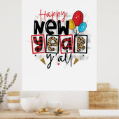 Poster Bonjour 2022 Bonne année Tous (Cuisine)