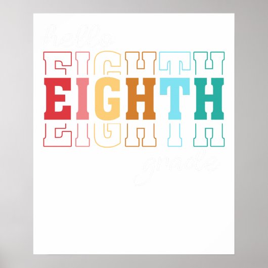 Poster bonjour 8e année (Devant)