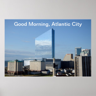 Poster Bonjour, Atlantic City