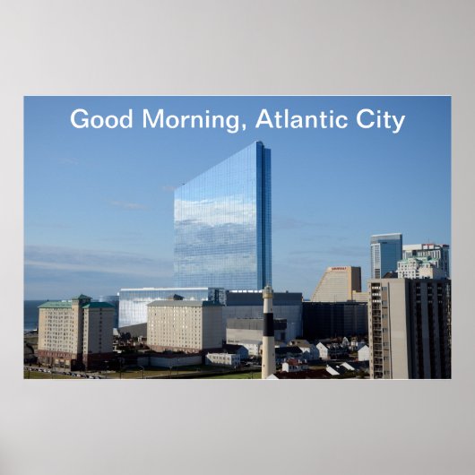 Poster Bonjour, Atlantic City (Devant)