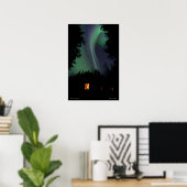 Poster Bonjour au Cabine (Bureau à domicile)