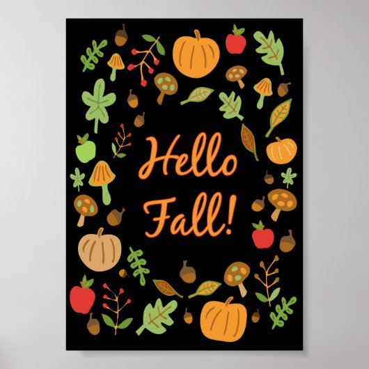Poster Bonjour Automne ! (Devant)