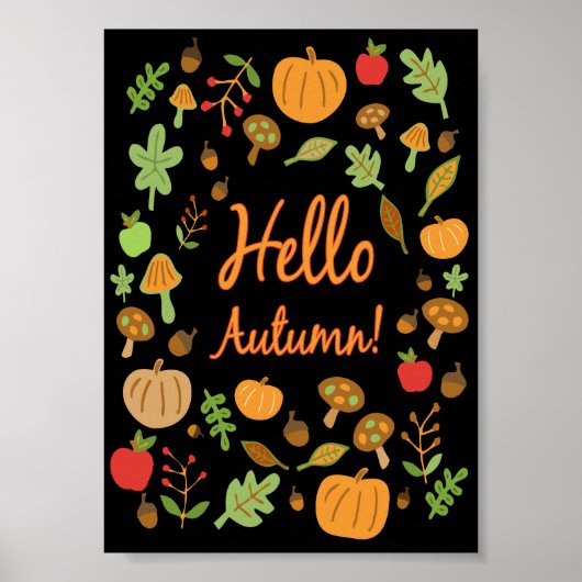 Poster Bonjour Automne ! (Devant)