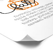 Poster Bonjour Automne Définition Mots Citrouille Automne (Coin)