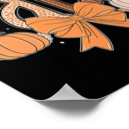 Poster Bonjour Automne Vibes Automne Thanksgiving Holiday (Coin)