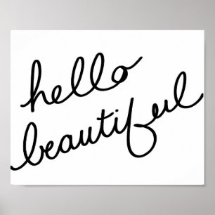 Poster bonjour beau - copie d'art
