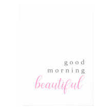 Bonjour beau message positif