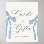 Poster Bonjour Bébé Blue Paris Tour Eiffel Cartes et cade (Devant)