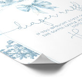 Poster Bonjour bebe Toile de Jouy Rupture de couche (Coin)