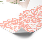 Poster Bonjour Bebe Tour Eiffel Baby shower Paris (Coin)