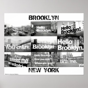 Poster Bonjour Brooklyn