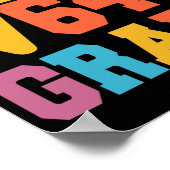 Poster Bonjour Carré de 8e année racine de 64 maths étudi (Coin)