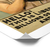 Poster Bonjour ! C'est Liberty Speaking (Coin)