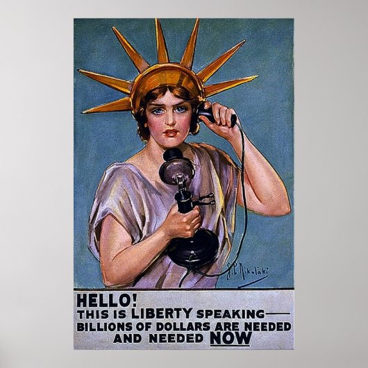 Poster Bonjour ! C'est Liberty Speed ~ Vintage WW1 (Devant)