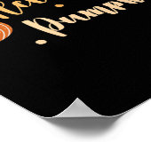 Poster Bonjour Citrouille Automne Automne Thanksgiving PS (Coin)
