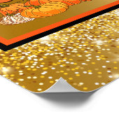 Poster Bonjour Citrouille Personnaliser d'automne Texte e (Coin)