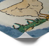 Poster Bonjour ! Collage vintage Chicks (Coin)