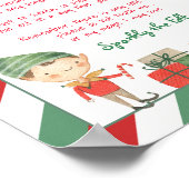 Poster Bonjour de votre Elf Lettre Imprimer (Coin)