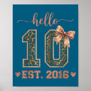 Poster Bonjour dix est 2016 10e anniversaire coquette 10