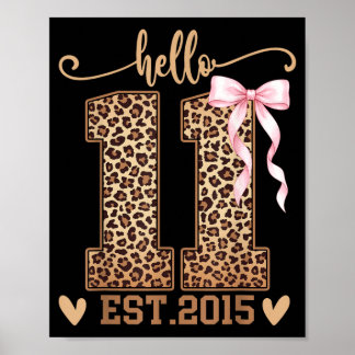 Poster Bonjour Eleven Est 2015 11e Anniversaire Coquette
