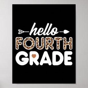 Poster Bonjour Empreinte de léopard de 4e année Enseignan