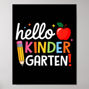 Poster Bonjour Enfants Enseignants De La Maternelle Reven